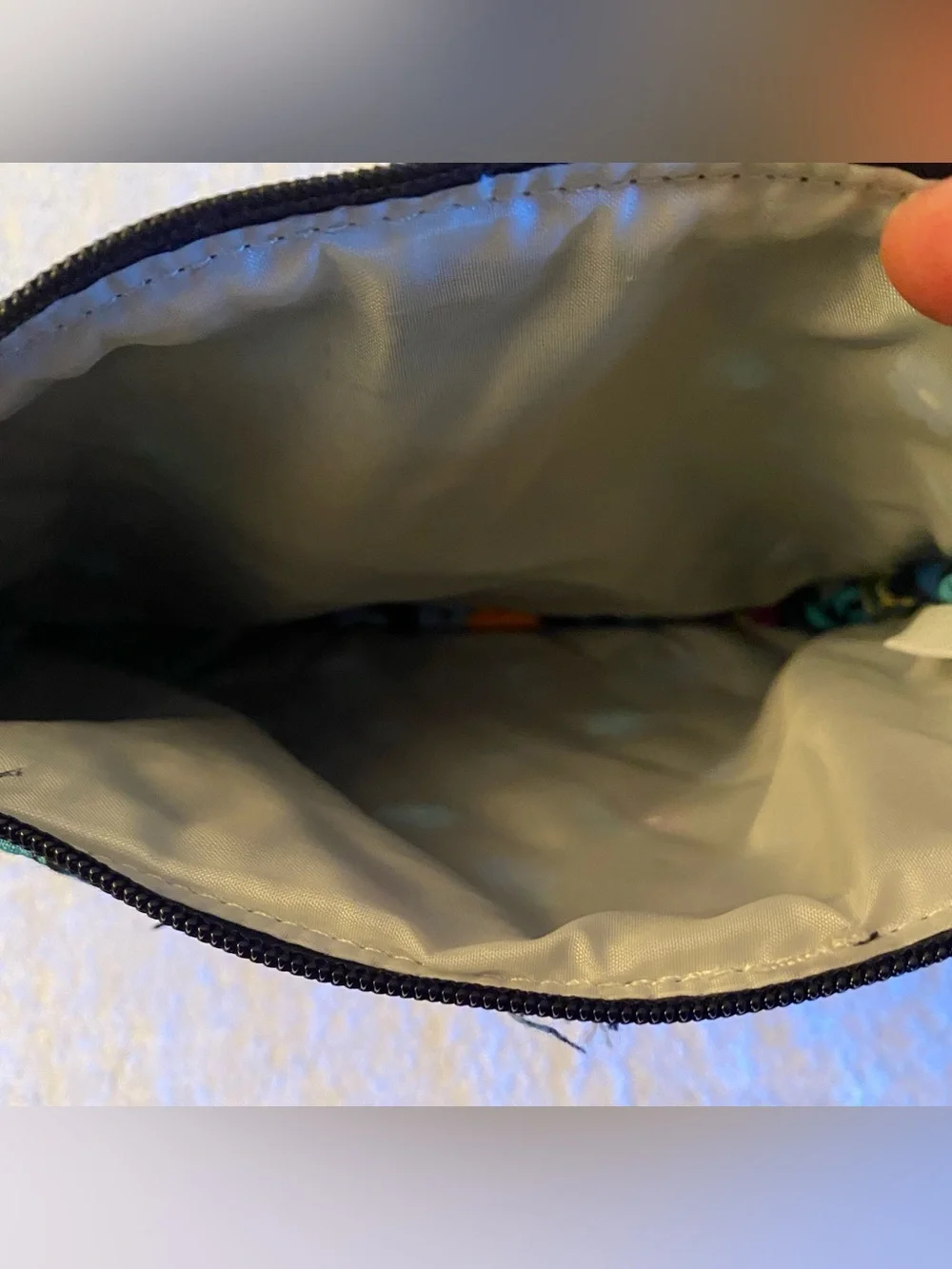 Vera Bradley NWT - Midnight Blues Floral Quilted Cosmetic Pouch/Case.